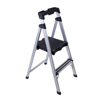 Aanpasbaar stalen nylon draagbaar vouwbaar A-frame ladderplank met uitbreidbaar werkplatform