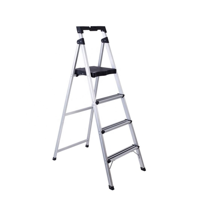 Aanpasbaar stalen nylon draagbaar vouwbaar A-frame ladderplank met uitbreidbaar werkplatform