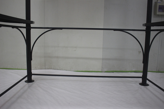 Aluminium en ijzer barbecue Gazebo 2.18*1.43*2.13-2.29M voor tuin Canopy Grill House