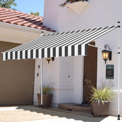 2.5*1.2m Piler type luifel voor buiten patio Tuin Canopy Sun Shade Aluminium legering