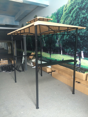 Polyester zeilmateriaal 2.5*1.3*2.5M Patio Shelter Canopy Tent voor BBQ Grill Gazebo