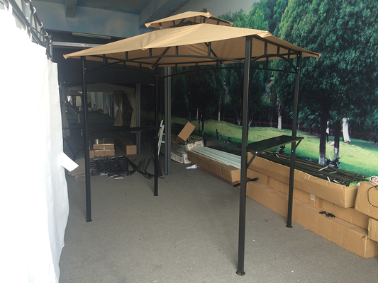 Polyester zeilmateriaal 2.5*1.3*2.5M Patio Shelter Canopy Tent voor BBQ Grill Gazebo