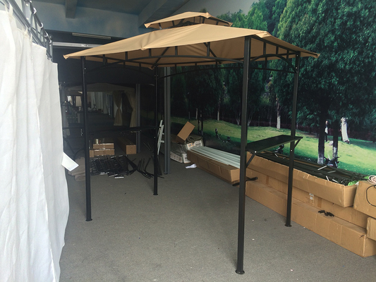 Polyester zeilmateriaal 2.5*1.3*2.5M Patio Shelter Canopy Tent voor BBQ Grill Gazebo