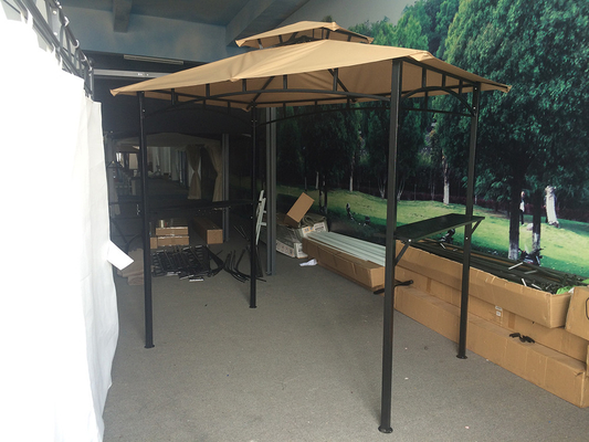 Polyester zeilmateriaal 2.5*1.3*2.5M Patio Shelter Canopy Tent voor BBQ Grill Gazebo