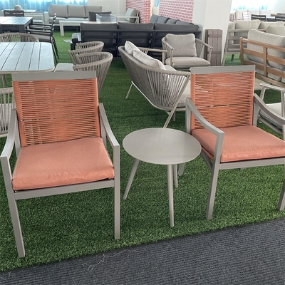 Moderne tuinmeubilair Aluminium Bistro Rattan Sofa Set in moderne design stijl