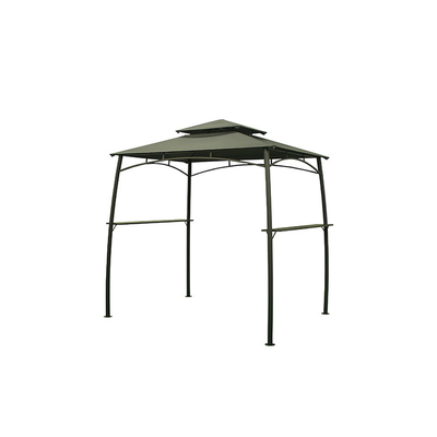 Aanpasbaar metalen raam Tuin BBQ Grill Gazebo voor buiten