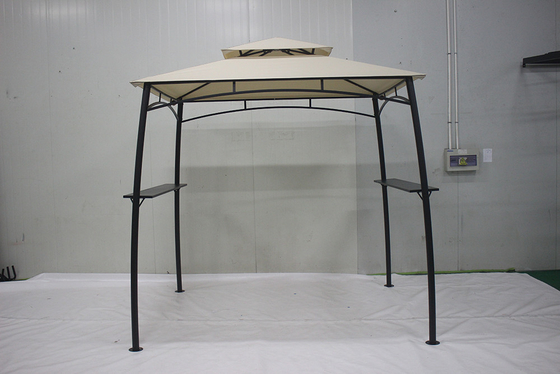 Aanpasbaar metalen raam Tuin BBQ Grill Gazebo voor buiten