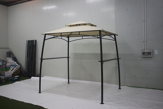 Aanpasbaar metalen raam Tuin BBQ Grill Gazebo voor buiten