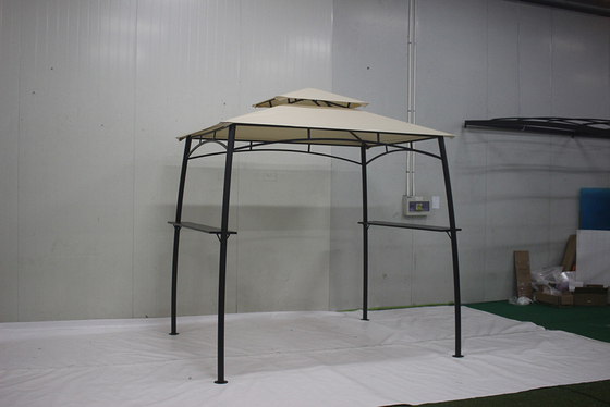 Aanpasbaar metalen raam Tuin BBQ Grill Gazebo voor buiten