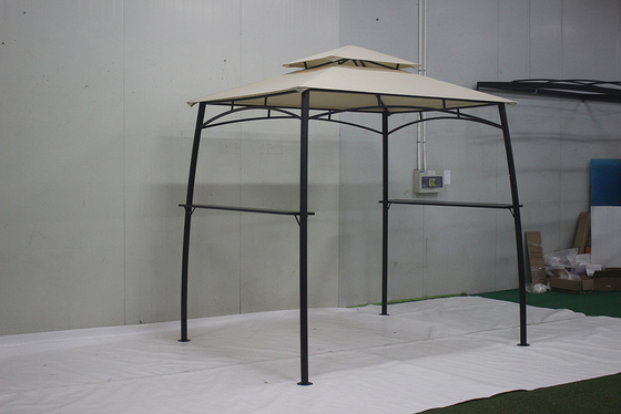 Aanpasbaar metalen raam Tuin BBQ Grill Gazebo voor buiten