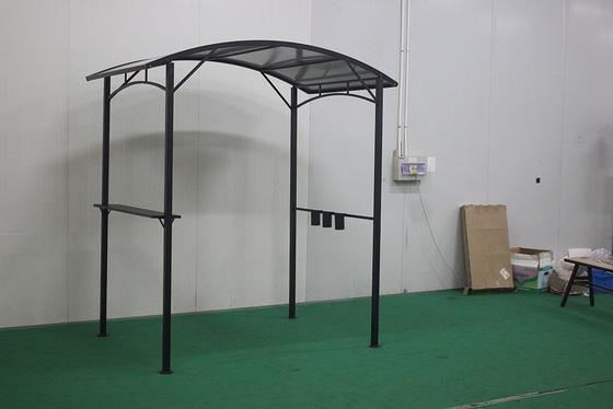 Hardtop BBQ Gazebo Outdoor Pavilion Tent Vierhoekige dakpaviljoen met hardtop