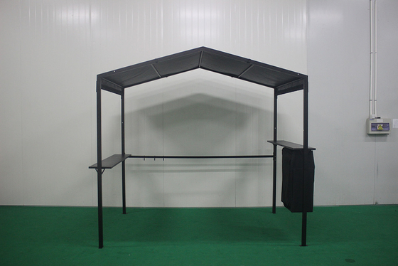 2.3*1.5*2.2M Buitenaf Aluminium Hard Polyester dak Gazebo met poeder gecoate zeil afwerking