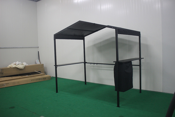 2.3*1.5*2.2M Buitenaf Aluminium Hard Polyester dak Gazebo met poeder gecoate zeil afwerking