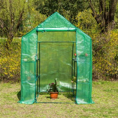 Metalen raam doorzichtig waterdicht PVC mobiel kasbedekking voor tuinplanting