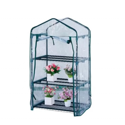 Metalen raam doorzichtig waterdicht PVC mobiel kasbedekking voor tuinplanting