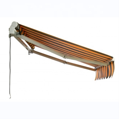 4*3m Outdoor Handmatig Tuin Canopy Zonneschaduw Balkon Patio Intrekbare Marge Aluminium OEM