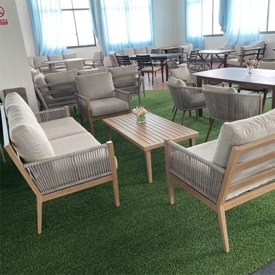 Buitentuinfurniture Aluminium Rattan Sofa Set Leisure Table Teapot Diner Set
