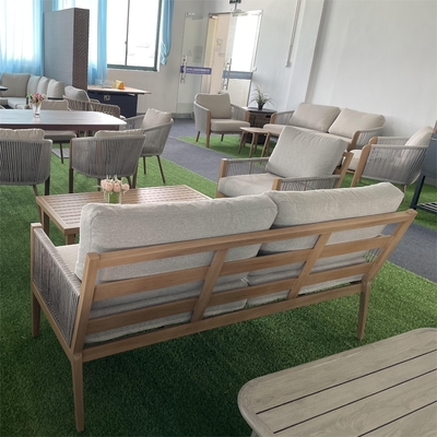 Buitentuinfurniture Aluminium Rattan Sofa Set Leisure Table Teapot Diner Set