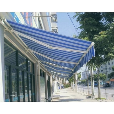 4.5*3m Volledig open type opneembaar luifel Buiten handmatig Canopy Aluminium paal materiaal