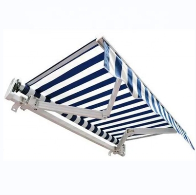 4.5*3m Volledig open type opneembaar luifel Buiten handmatig Canopy Aluminium paal materiaal