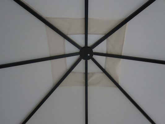 Dubbel dak Gazebo Buiten Canopy Shelter met aanpasbaar ontwerp en PVC gecoate afwerking