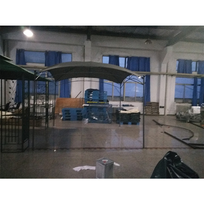 Buiten terras Carport met stalen frame 3 * 3M zonnescherm Tuin Witte bruiloft luifel dak