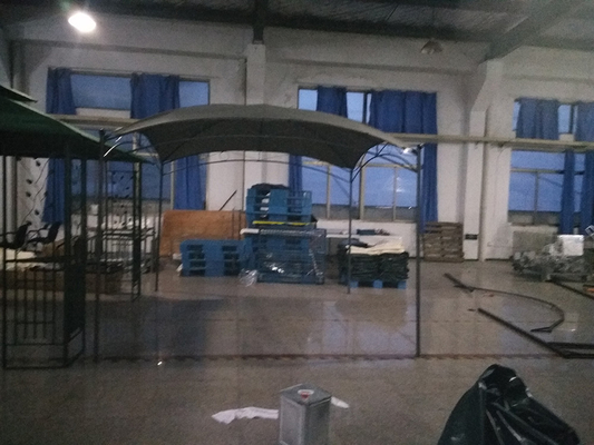 Buiten terras Carport met stalen frame 3 * 3M zonnescherm Tuin Witte bruiloft luifel dak