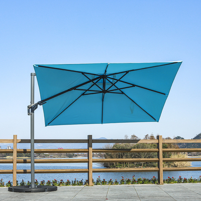 Opvouwbare hangende zonnebescherming Canopy voor patio Offset Parasol Paraplu Contemporary