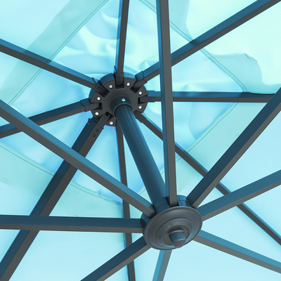 Opvouwbare hangende zonnebescherming Canopy voor patio Offset Parasol Paraplu Contemporary