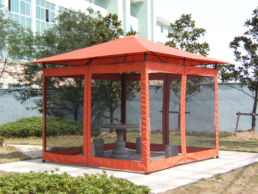 Bochten Tuin Pergola Buiten Aluminium Tent Gazebo met zonnedak en Heavy Duty Frame