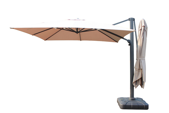 Handparaplu stijl dubbele luifel tuinparasol voor buitenmeubelen 3m Economisch ontwerp