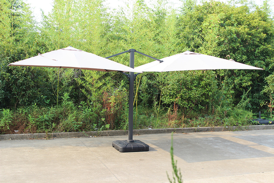 Handparaplu stijl dubbele luifel tuinparasol voor buitenmeubelen 3m Economisch ontwerp