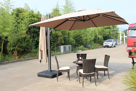 Handparaplu stijl dubbele luifel tuinparasol voor buitenmeubelen 3m Economisch ontwerp