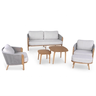 Aluminium frame luxe tafel Bistro set voor buitentuinmeubelen aangepaste kleur