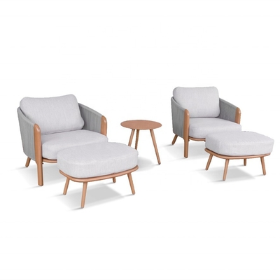 Aluminium frame luxe tafel Bistro set voor buitentuinmeubelen aangepaste kleur