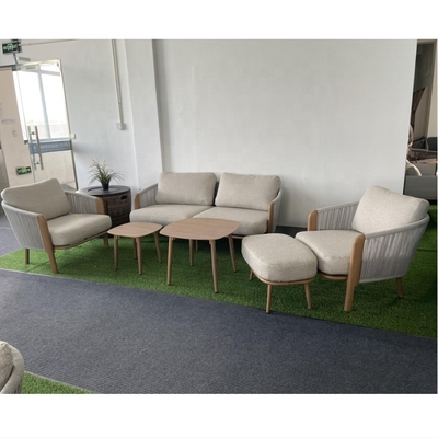 Aluminium frame luxe tafel Bistro set voor buitentuinmeubelen aangepaste kleur