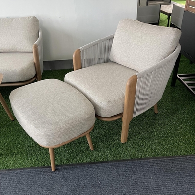 Aluminium frame luxe tafel Bistro set voor buitentuinmeubelen aangepaste kleur