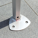 Postverpakking Aluminium frame vouwbalustrie voor maatwerk en buitenevenementen