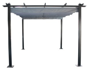 3X3X2.2M Aluminium pergola tuin zonneschutter met polyester frame materiaal