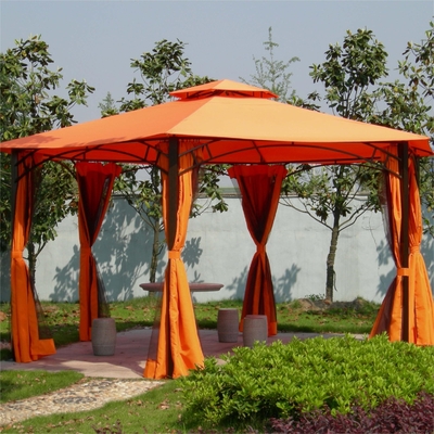 2.5*2.5*2.5M PVC Hexagonale Aluminium Canopy Gazebo Tent voor tuin buitenactiviteiten