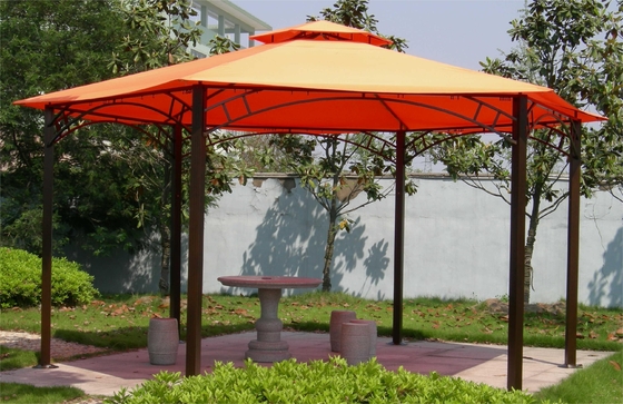 2.5*2.5*2.5M PVC Hexagonale Aluminium Canopy Gazebo Tent voor tuin buitenactiviteiten