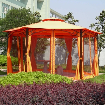 2.5*2.5*2.5M PVC Hexagonale Aluminium Canopy Gazebo Tent voor tuin buitenactiviteiten