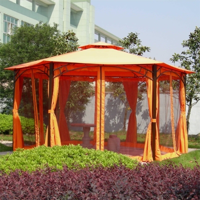 2.5*2.5*2.5M PVC Hexagonale Aluminium Canopy Gazebo Tent voor tuin buitenactiviteiten