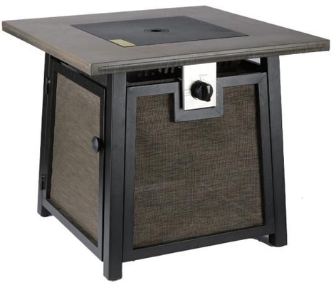 Buitentuin Corten Steel BBQ Grill met rechthoekige bolvormige rookloze gasvuurput