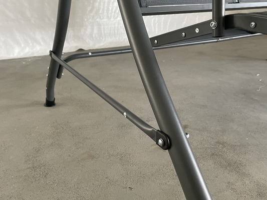 Metalen dak buiten hangend schommelbed stoel voor 3 personen patio tuin