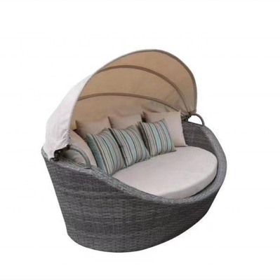 Gepersonaliseerde kleur Bistro Set Modern Design Aluminium Rattan Sofa Set met Theapoy Tafel