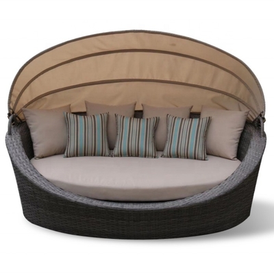 Gepersonaliseerde kleur Bistro Set Modern Design Aluminium Rattan Sofa Set met Theapoy Tafel