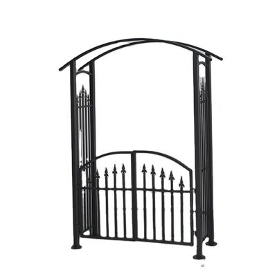 Aanpasbare metalen boog voor tuin- en patio-koepel in zwarte kleur