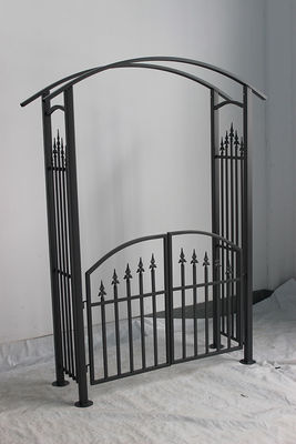 Aanpasbare metalen boog voor tuin- en patio-koepel in zwarte kleur
