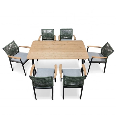 Aluminium Rattan Sofa Set Outdoor Tuinmeubilair met luxe tafel en postverpakking